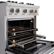 ZLINE 30" Select Gas Range Convection Gas Oven DuraSnow® Stainless Steel HGRS-30