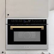 ZLINE 24” Convection Microwave, Stainless Steel, Gold MWOZ-24-SS-G