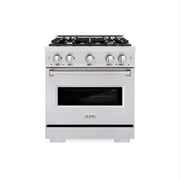 ZLINE 30" Classic Gas Range, Convection Gas Oven, Stainless Steel, Brass Burners, CGR-BR-30