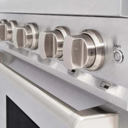 ZLINE 30" Classic Gas Range, Convection Gas Oven DuraSnow® Stainless Steel, Brass Burners CGRS-BR-30