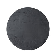 Black Round Side Table with Pedestal Base