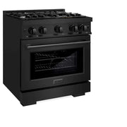 ZLINE 30" Select Gas Range Convection Gas Oven Black Stainless Steel HGRB-30
