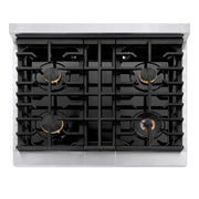 ZLINE 30"Paramount Dual Fuel Range Stainless Steel Champagne Bronze SDRZ-30-CB