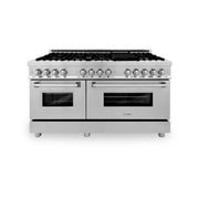 ZLINE 60" Professional Dual Fuel Range with Snow Finish Door, RA-SN-60