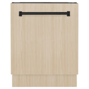 ZLINE Autograph 24" Dishwasher Stainless, Matte Black DWVZ-24-MB