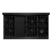 ZLINE 48" Classic Gas Range, Convection Gas Oven Black Stainless Steel, CGRB-48