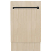 ZLINE Autograph 18" Dishwasher Stainless, Matte Black DWVZ-18-MB