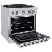ZLINE 30" Select Dual Fuel Range Gas Cooktop Electric Convection Oven Stainless Steel HDR30