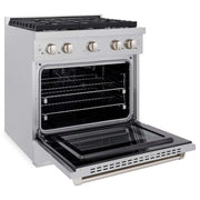 ZLINE 30"Gas Range, Convection Gas Oven , DuraSnow® Stainless Steel, SGRS-30