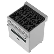 ZLINE 30" Bundle Range RAS-WM-30 & Range Hood 8654WM-30, 2KP-RASWMRH30