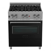ZLINE 30" Bundle Range RAS-BLM-30 & Range Hood 8654BLM-30, 2KP-RASBLMRH30