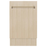 ZLINE Autograph 18" Dishwasher Stainless, Champagne Bronze DWVZ-18-CB
