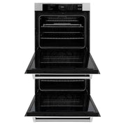 ZLINE 30"Professional True Convection Double Wall Oven, Air Fry, Self Clean, White Mattel WAD-WM-30