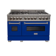 ZLINE 48" Bundle Range RAS-BM-48 & Range Hood 8654BM-48, 2KP-RASBMRH48