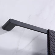 Luxurious 4-Piece Brass Matte Black Bathroom Hardware Set: Towel Bar, Towel Ring, Toilet Paper Holder, Robe Hook, and Tower Holder - Wall Mounted
