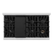 ZLINE 48" Classic Gas Range, Convection Gas Oven DuraSnow® Stainless Steel, CGRS-48