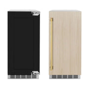 ZLINE 15" Touchstone Gourmet Ice Maker Drain Pump Panel Ready Door Polished Gold IGMDPZ-15-G