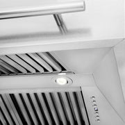 ZLINE 48" Autograph DuraSnow Stainless Red Wall Range Hood 8654SNX-RG-48