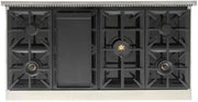 Kucht 48" Inch Gas Sealed Burner Rangetop, KFX489T-B
