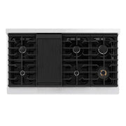 ZLINE 48" Paramount Gas Rangetop DuraSnow® Stainless Steel SRTS-48