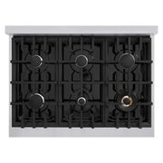 ZLINE 36" Select Dual Fuel Range Gas Cooktop Electric Convection Oven Stainless Steel HDR36