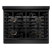 ZLINE 30"Gas Range, Convection Gas Oven, Black Champagne Bronze, SGRBZ-30-CB