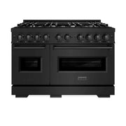 ZLINE 48" Classic Gas Range, Convection Gas Oven Black Stainless Steel, CGRB-48
