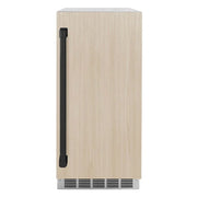 ZLINE 15" Touchstone Clear Cube Ice Maker Drain Pump Panel Ready Door Black Matte Door ICCDPZ-15-MB