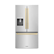 ZLINE 36" Refrigerator, Water, Ice Dispenser, Fingerprint Resistant, RSMZ-W-36-FCB