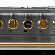 Kucht 36" Freestanding Dual Fuel Range  Liquid Propane KXP36/LP