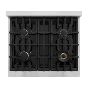 ZLINE 30" Dual Fuel Range, Gas Cooktop, Electric Convection Oven Stainless Steel, CDR30