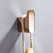 Luxurious 4-Piece Brass Rose Gold Bathroom Hardware Set: Towel Bar, Towel Ring, Toilet Paper Holder, Robe Hook, and Tower Holder - Wall Mounted
