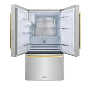 ZLINE 36" Refrigerator, Water, Ice Dispenser, Fingerprint Resistant, RSMZ-W-36-FG