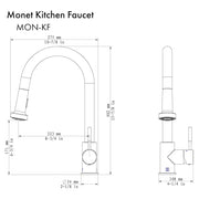 ZLINE Monet Kitchen Faucet, MON-KF-CB