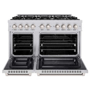 ZLINE 48" Select Dual Fuel Range Gas Cooktop Electric Convection Oven Stainless Steel HDR48