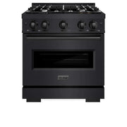 ZLINE 30"Classic Gas Range, Convection Gas Oven, Black Stainless Steel, CGRB-30