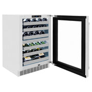 ZLINE 24" Touchstone Dual Zone 44 Bottle Wine Cooler DuraSnow® Stainless Steel Glass Door RWDO-SN-24