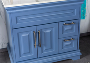 Huron 36" Matt Med Blue Lacquer Vanity Bella