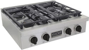 Kucht 30 Inch Gas Sealed Burner Rangetop, KFX309T-K