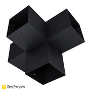 Pergola 4-Arm Post Bracket (for 6x6 Wood Posts)