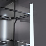 ZLINE 30" Panel Ready Built-In Bottom Freezer Refrigerator,Water Dispenser, Ice Maker,Graphite Gray, Matte Black GRBIVZ-30-MB