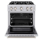 ZLINE 30" Select Gas Range Convection Gas Oven Stainless Steel HGR30