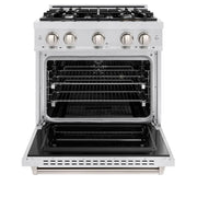 ZLINE 30" Classic Gas Range, Convection Gas Oven DuraSnow® Stainless Steel, CGRS-30