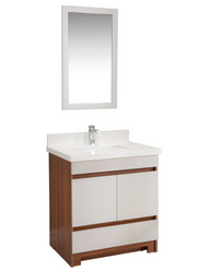 Echo Matt Black Oak 30" Vanity Bella