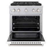 ZLINE 30"Gas Range, Convection Gas Oven , DuraSnow® White Matte, SGRS-WM-30