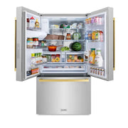 ZLINE 36" Refrigerator, Water, Ice Dispenser, Fingerprint Resistant, RSMZ-W-36-FG