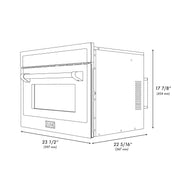 ZLINE 24” Convection Microwave, Stainless Steel, Bronze MWOZ-24-SS-CB