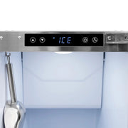 ZLINE 15" Touchstone Clear Cube Ice Maker Drain Pump Panel Ready Door Polished Gold Door ICCDPZ-15-G
