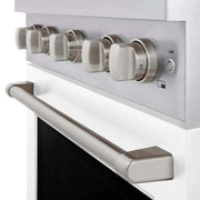 ZLINE 30 In. Gas Range, Stainless Steel, White Matte, SGR-WM-30