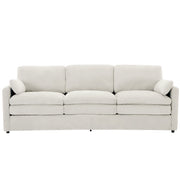 Cozy Upholstered 3-Seater Sofa with Plush Double Cushion and Ergonomic Design